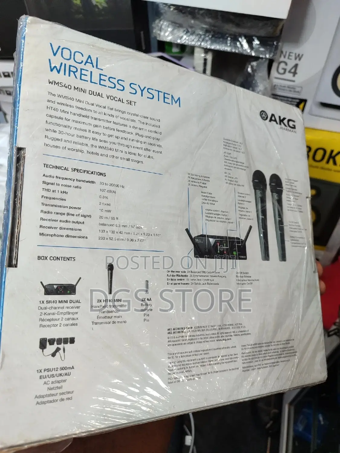 AKG Wms40 Vocal Set Mini Dual Wireless Microphone