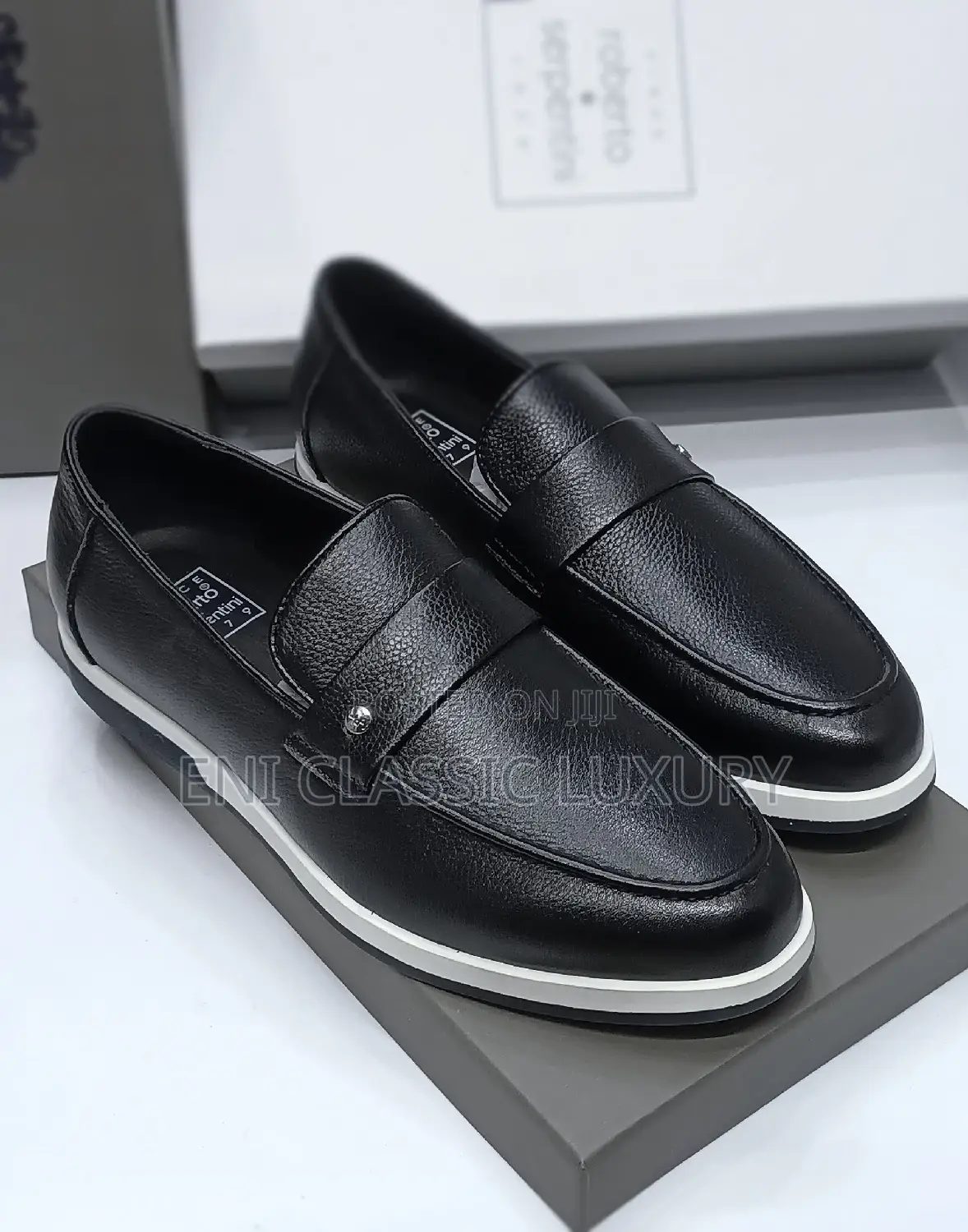 Roberto Serpentini Flat Shoes for Men's Available in Store