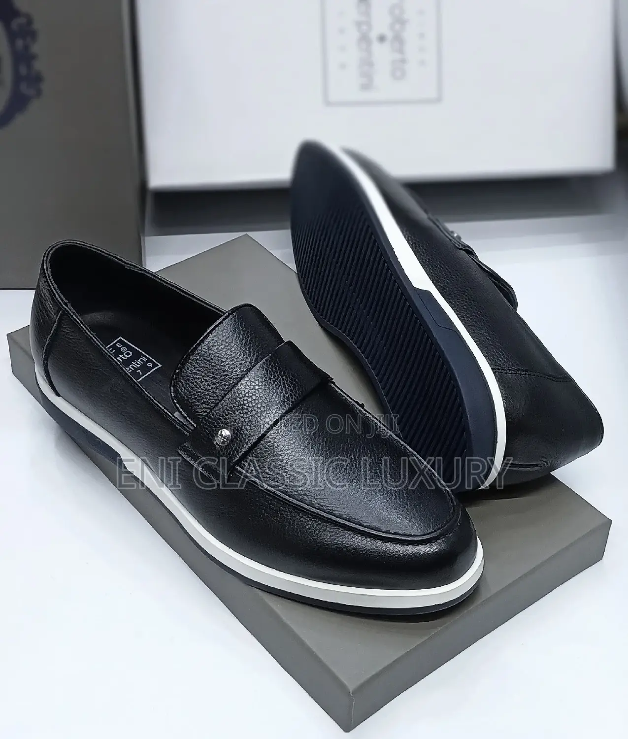 Roberto Serpentini Flat Shoes for Men's Available in Store