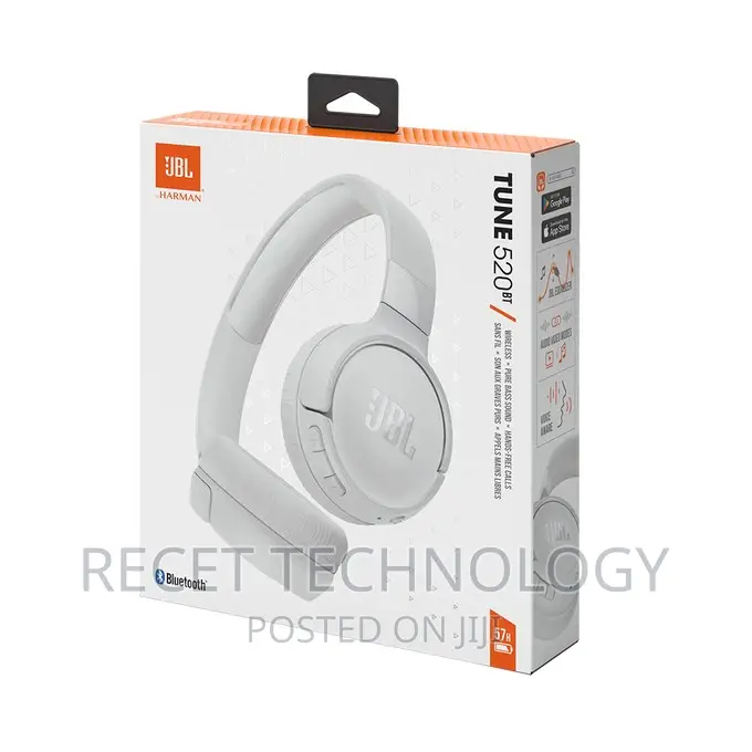 Original JBL Tune 520 Headphone White