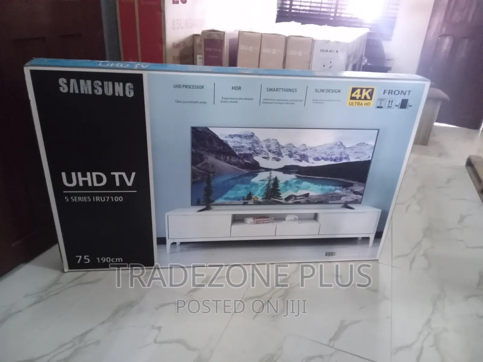 New in Samsung 75'' Uhd Smart TV With Bluetooth+Netflix