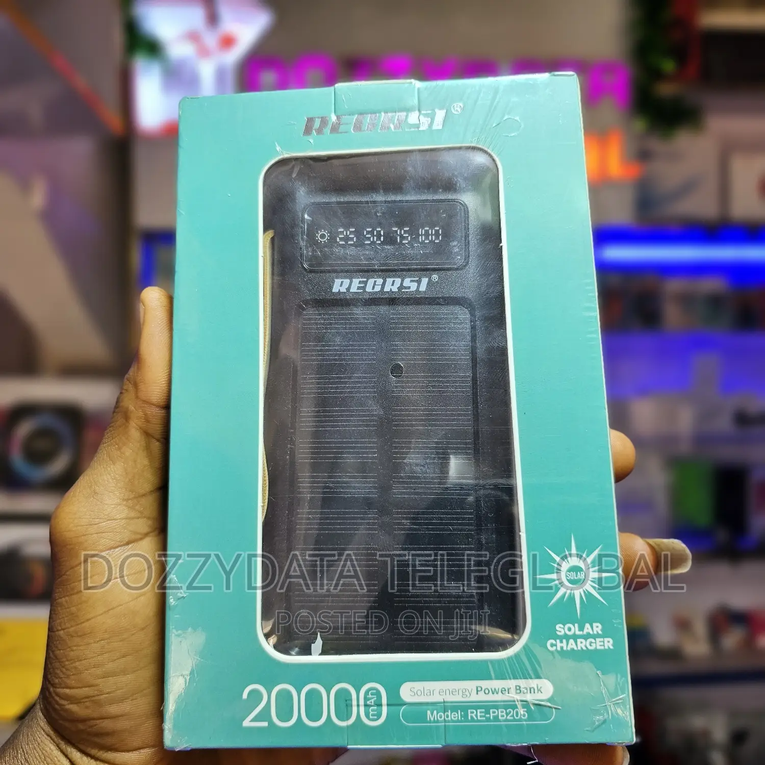 Recrsi 20000mah Solar Powerbank