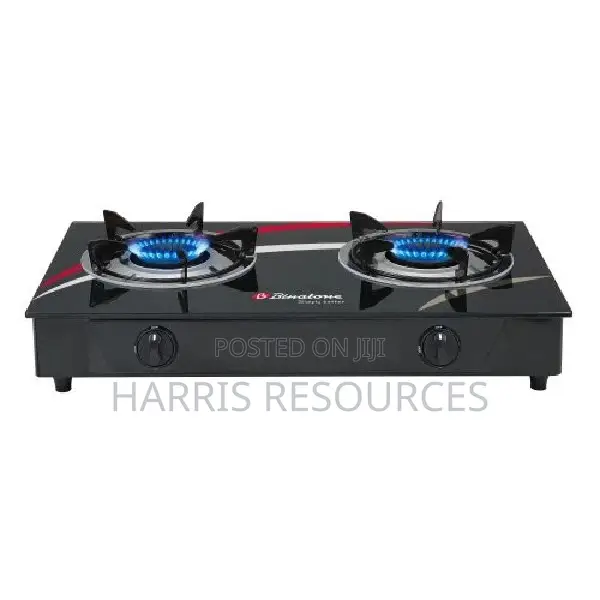 Binatone Table Top Glass Gas Cooker (GGC-002) - Black