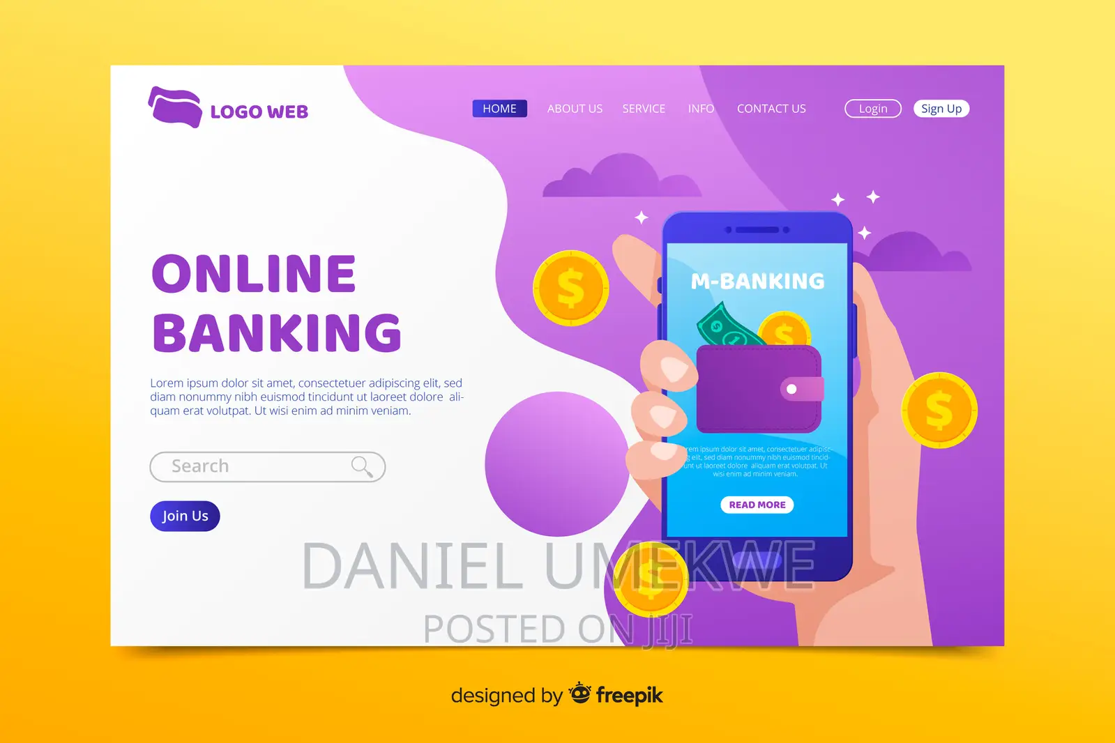 We Design Banking Websites + Free Logo Design