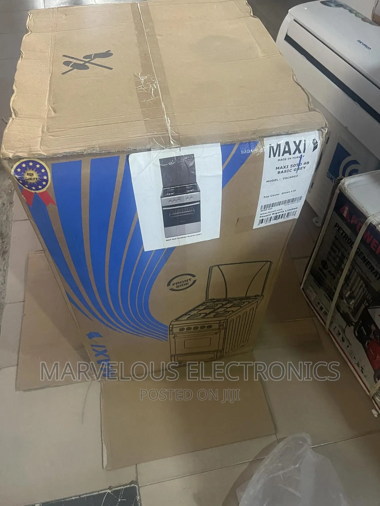 Brand New Maxi 4bona All Gass Cooker Very Strong With Oven,