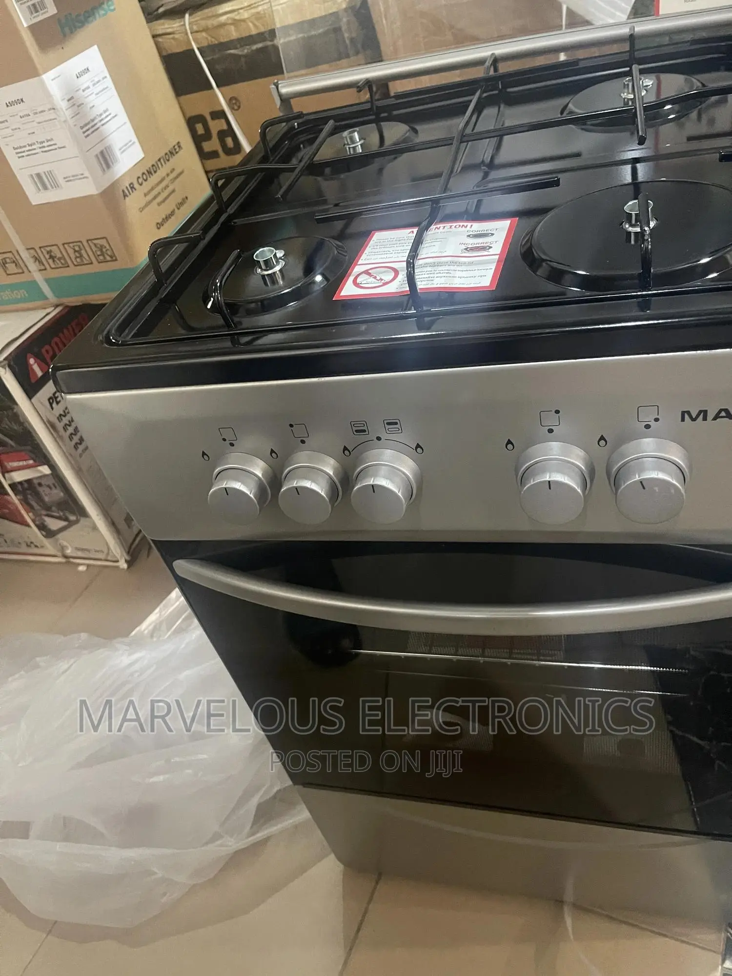 Brand New Maxi 4bona All Gass Cooker Very Strong With Oven,