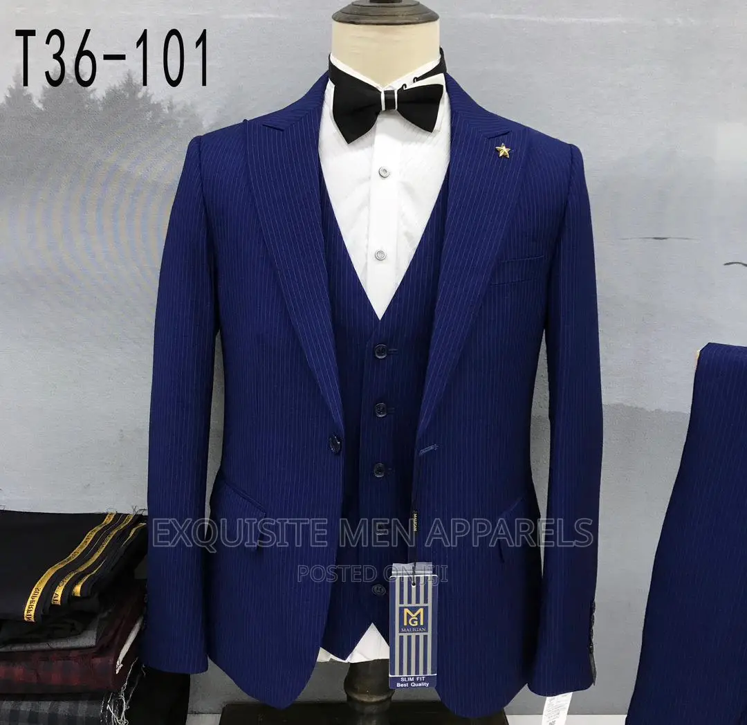 Quality Bespoke Turkish Pin Stripe Men's Suit