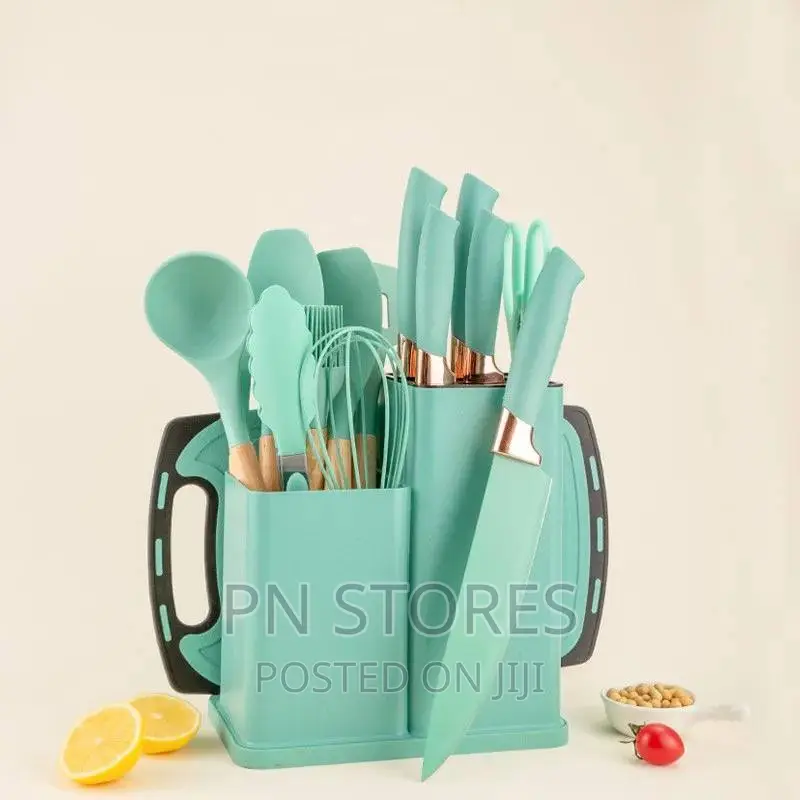 19pcs Heat Resistant Silicone Kitchenware Cooking Utensils