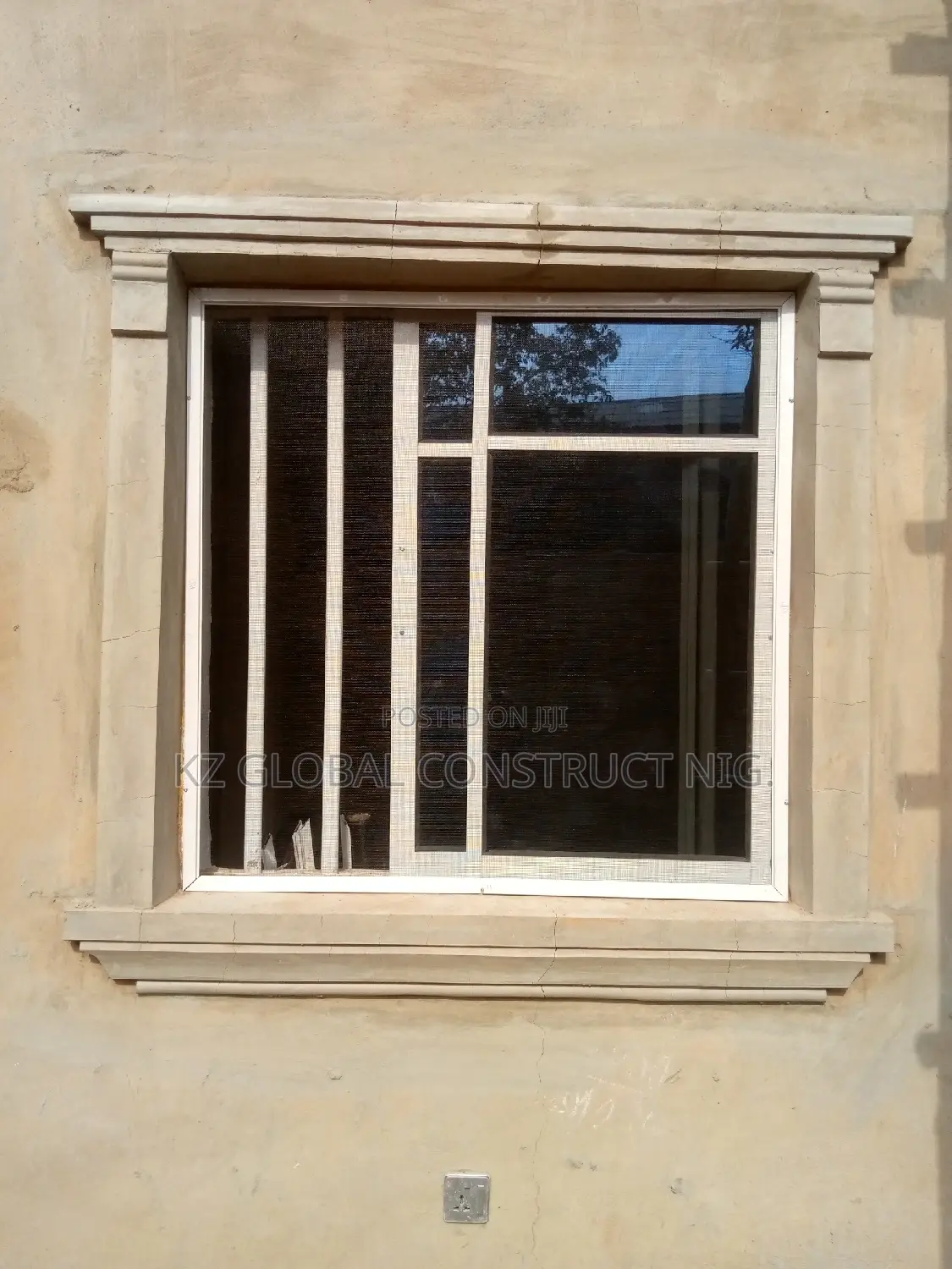 Aluminum Sliding Window With Burglary and Net 002