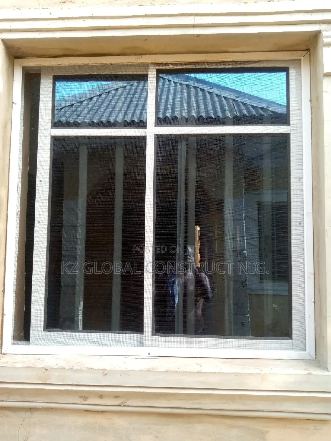 Aluminum Sliding Window With Burglary and Net 002