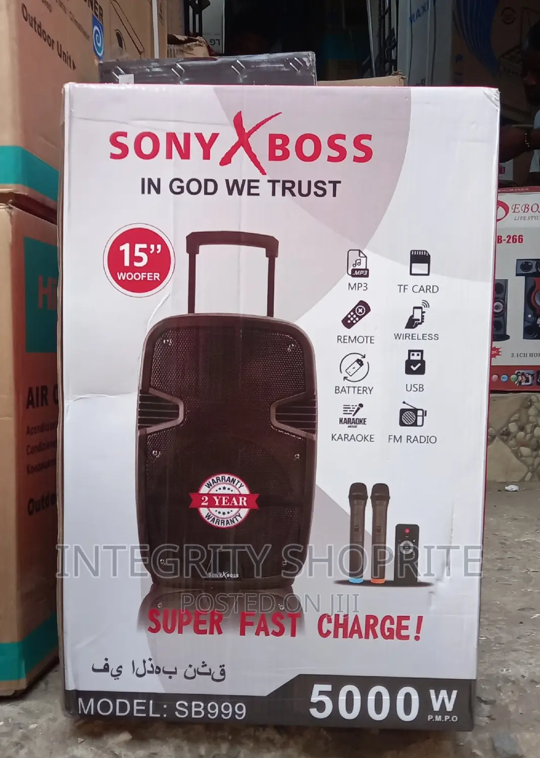 Sony Xboss Public Address 15woofer