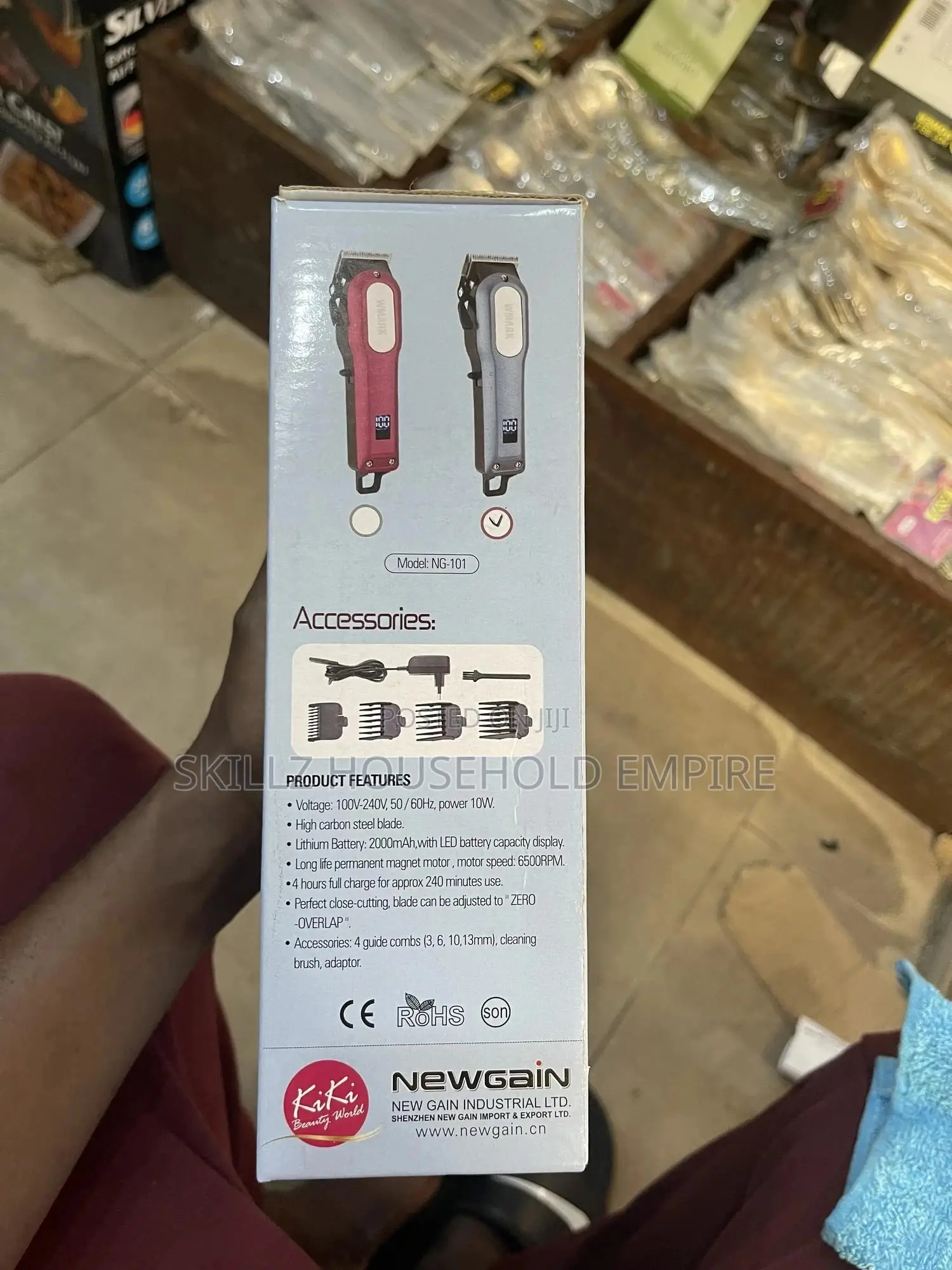 Wmark Digital Rechargeable Cordless Hair Clipper