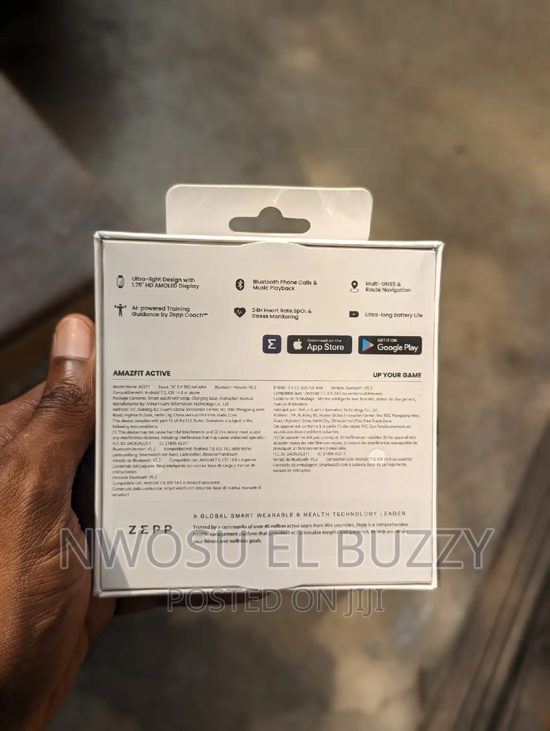 Amazfit Active Smart Watch Ai Fitness Exercise Coach, Gps,