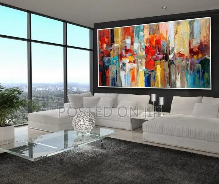 Colourful Abstract Painting Canvas Print