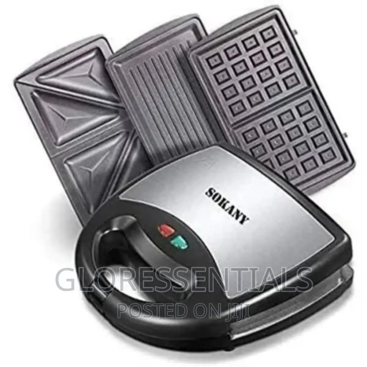 Sokany Sandwich Maker 3 In 1 Toaster/Waffle/Grill