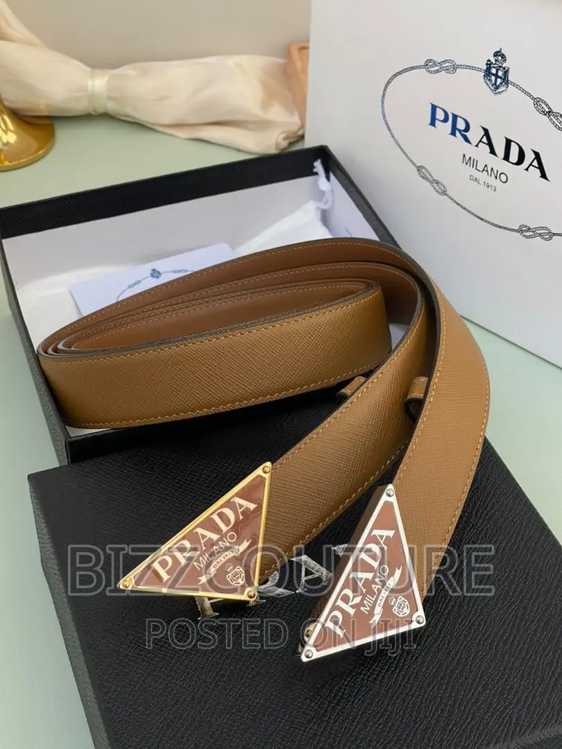 Original PRADA Leather Strap Belts Available in Store