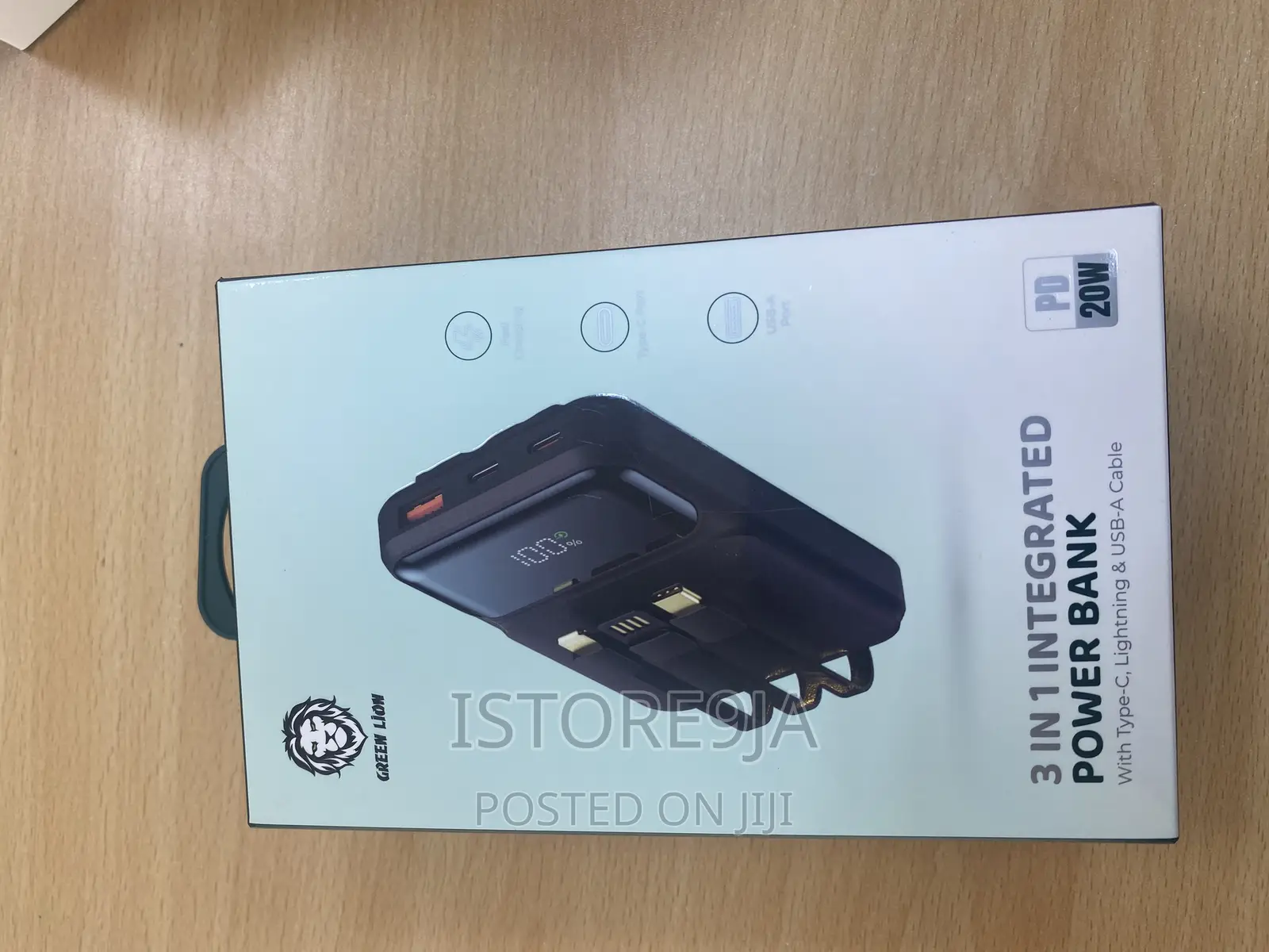 Green Lion 3 in 1 Integrated Power Bank