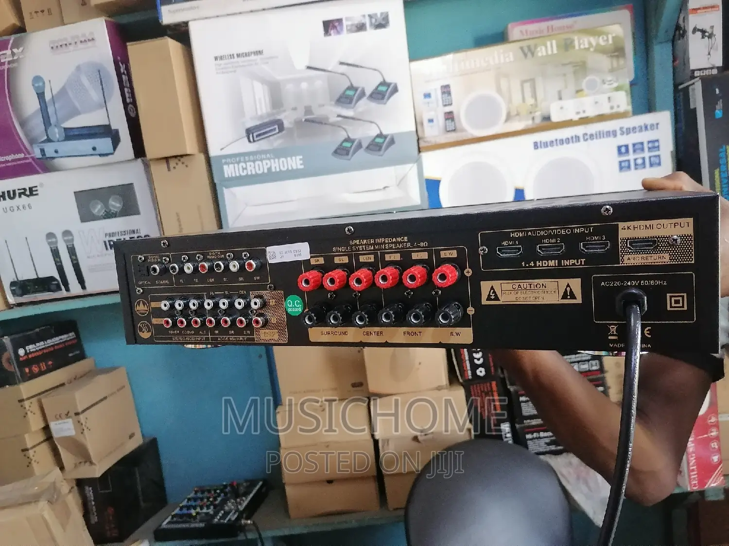 7.1 Cinema Amplifier With Bluetooth, USB and Remote Control