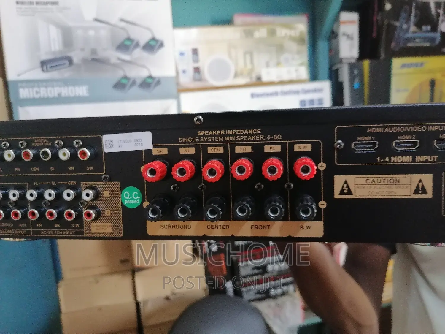 7.1 Cinema Amplifier With Bluetooth, USB and Remote Control