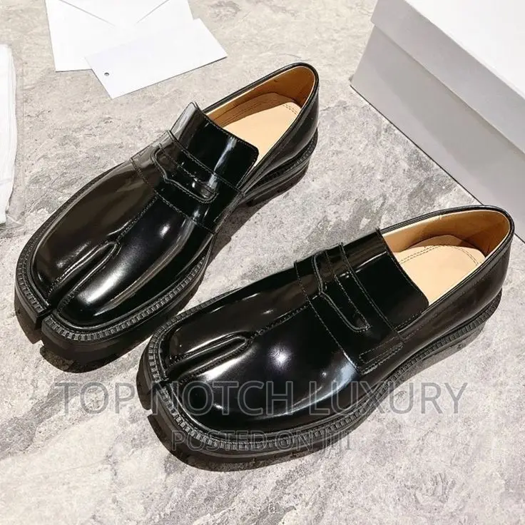 Original Maison Margiela Tabi Leather Loafers*Men Women