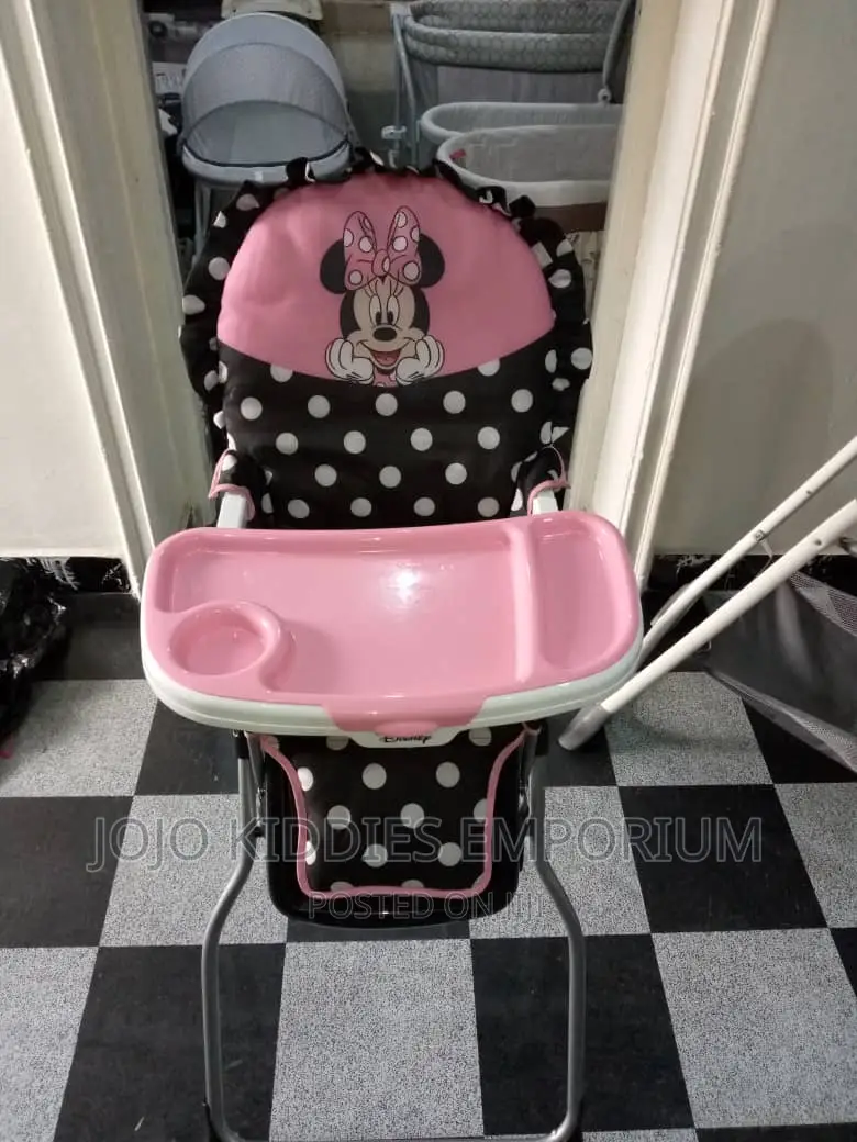 US Used Minnie Mouse Baby Feeding High Chair in Excellent