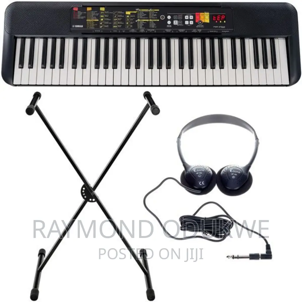 Yamaha Keyboard PSR-F52 With Stand and Headphone