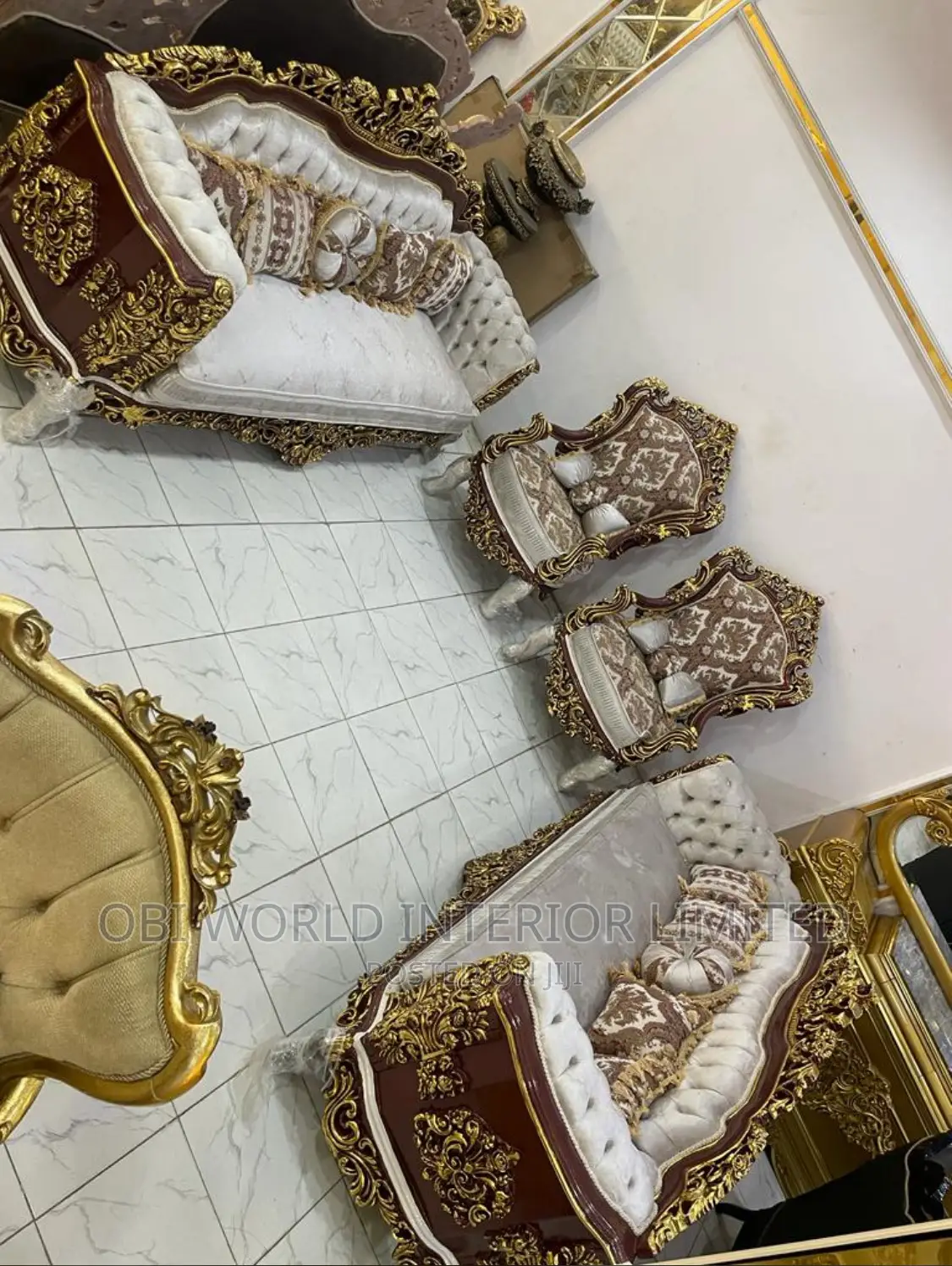 New Design Egyptian Turkish Sofa Set With Center Table Set