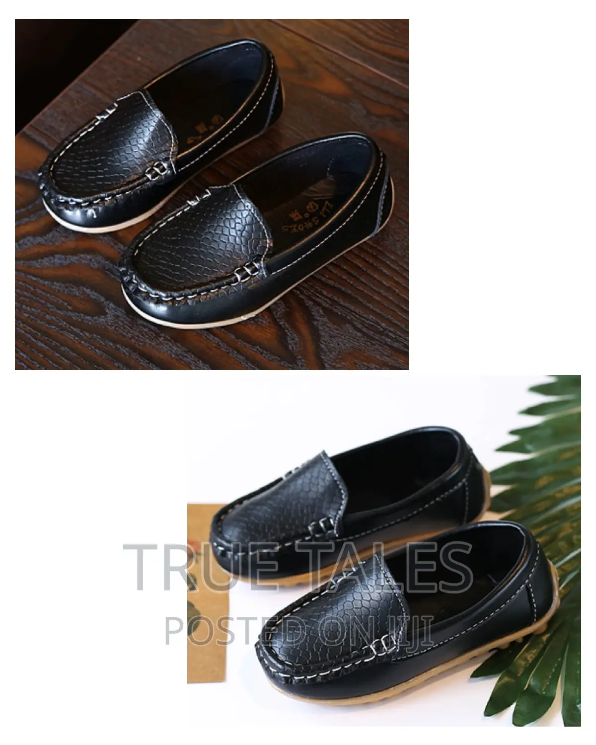 Boy's Black Slip-Ons Loafers Shoes