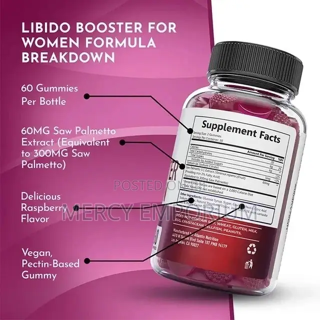 Women Libido Booster. Sugar-Free Gummies for Better Sex Life