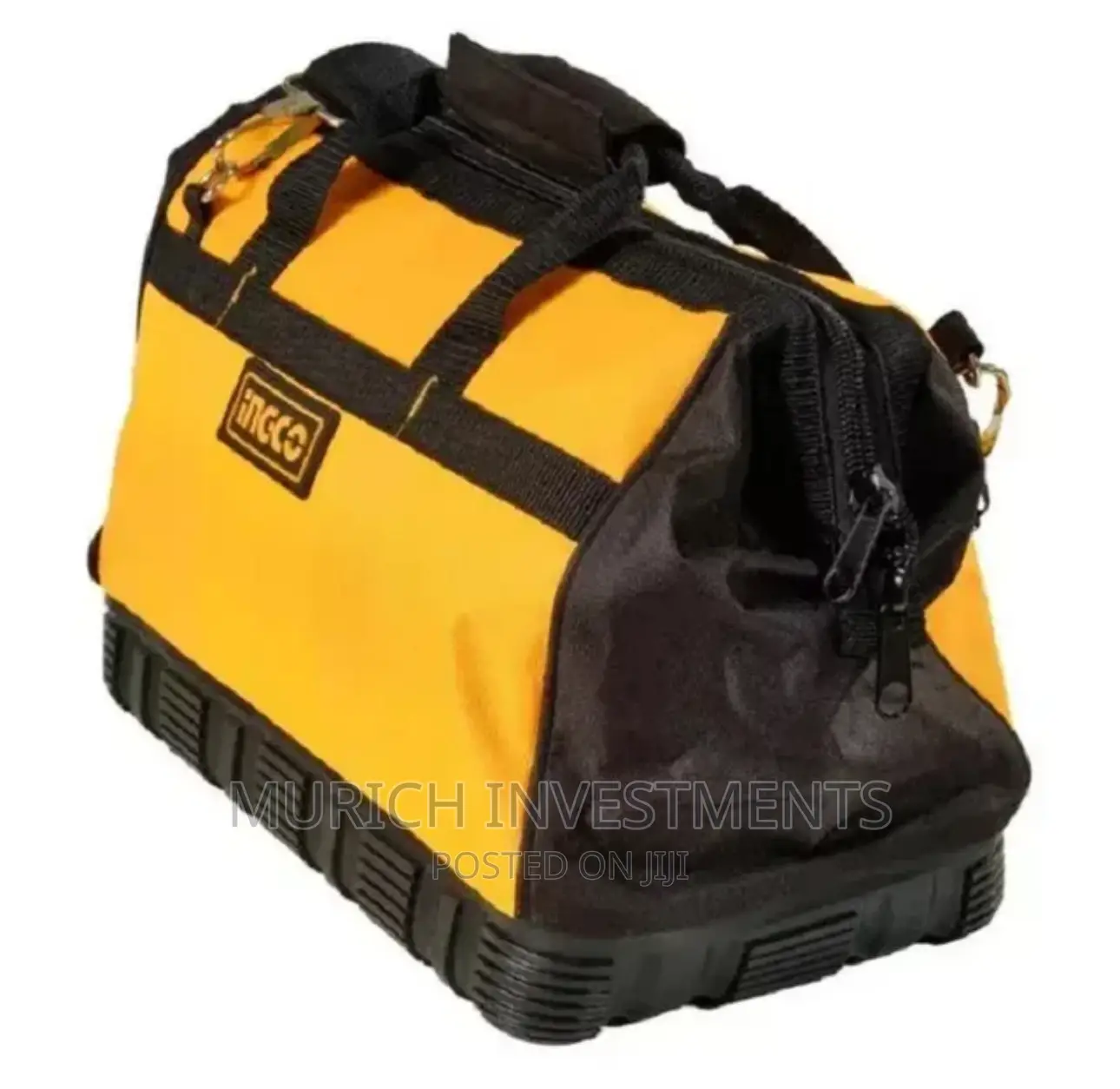 INGCO 16 Inch Tool Bag With 16 Pockets Wide Mouth Storage