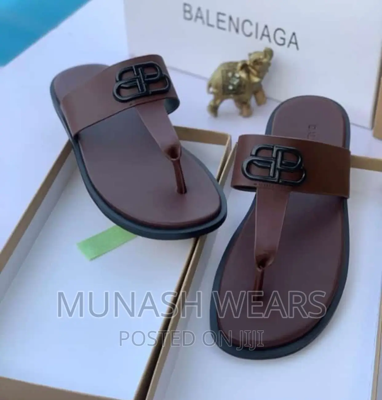 Quality Leather Balenciaga Slipers