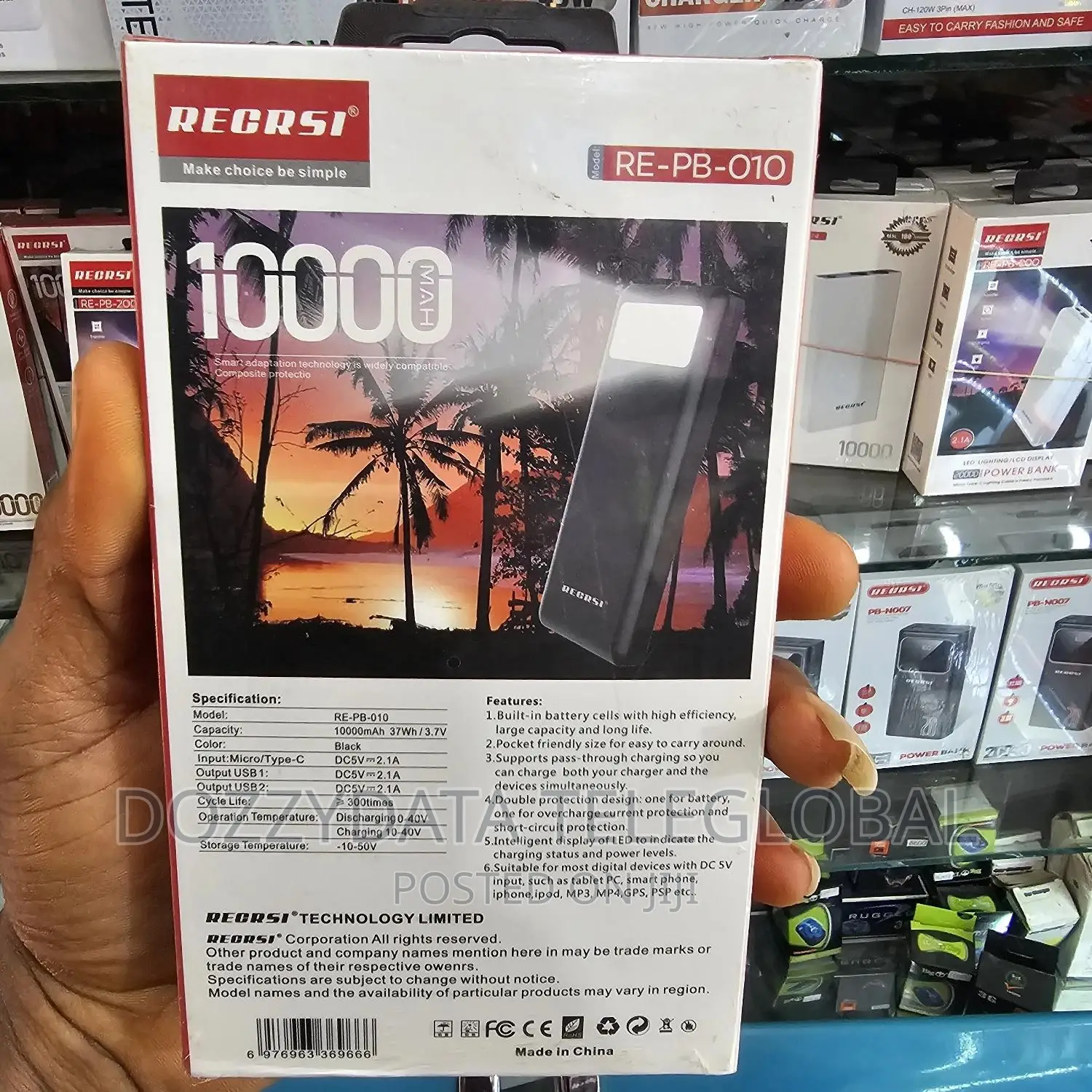 Recrsi 10000mah Powerbank (Re-Pb 101) Power Bank