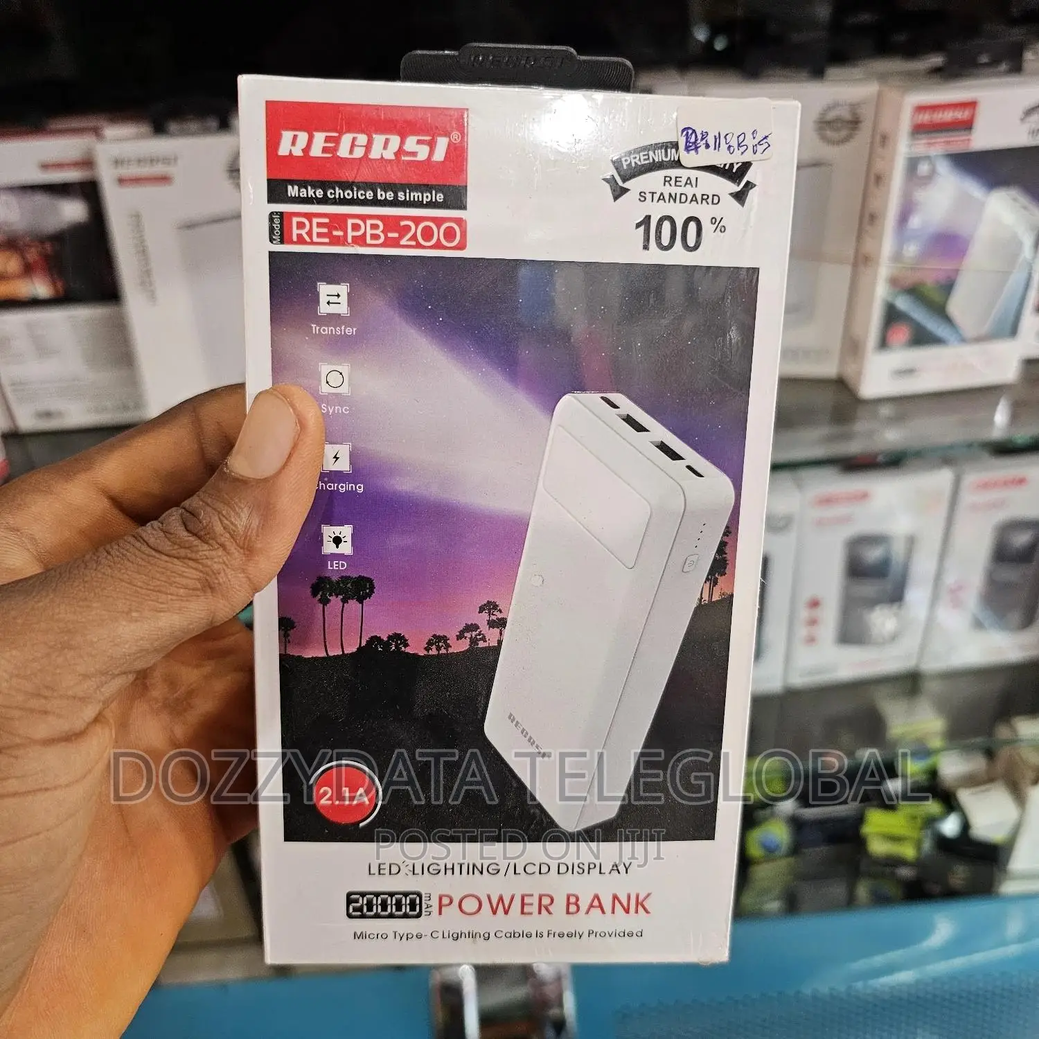 Recrsi 20000mah Power Bank (Re-Pb-200)