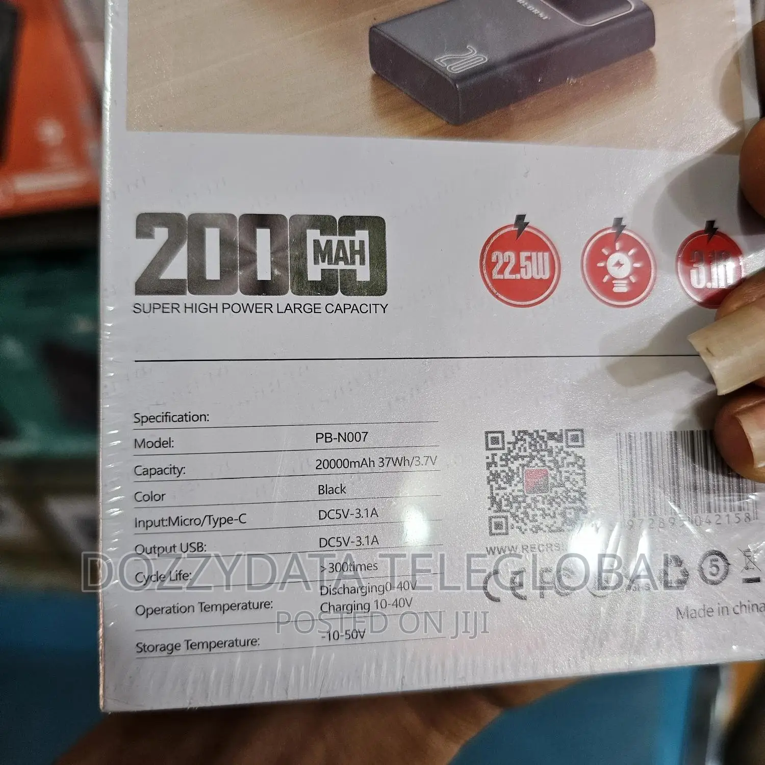Recrsi Super Large 22.5w 20000mah Powerbank