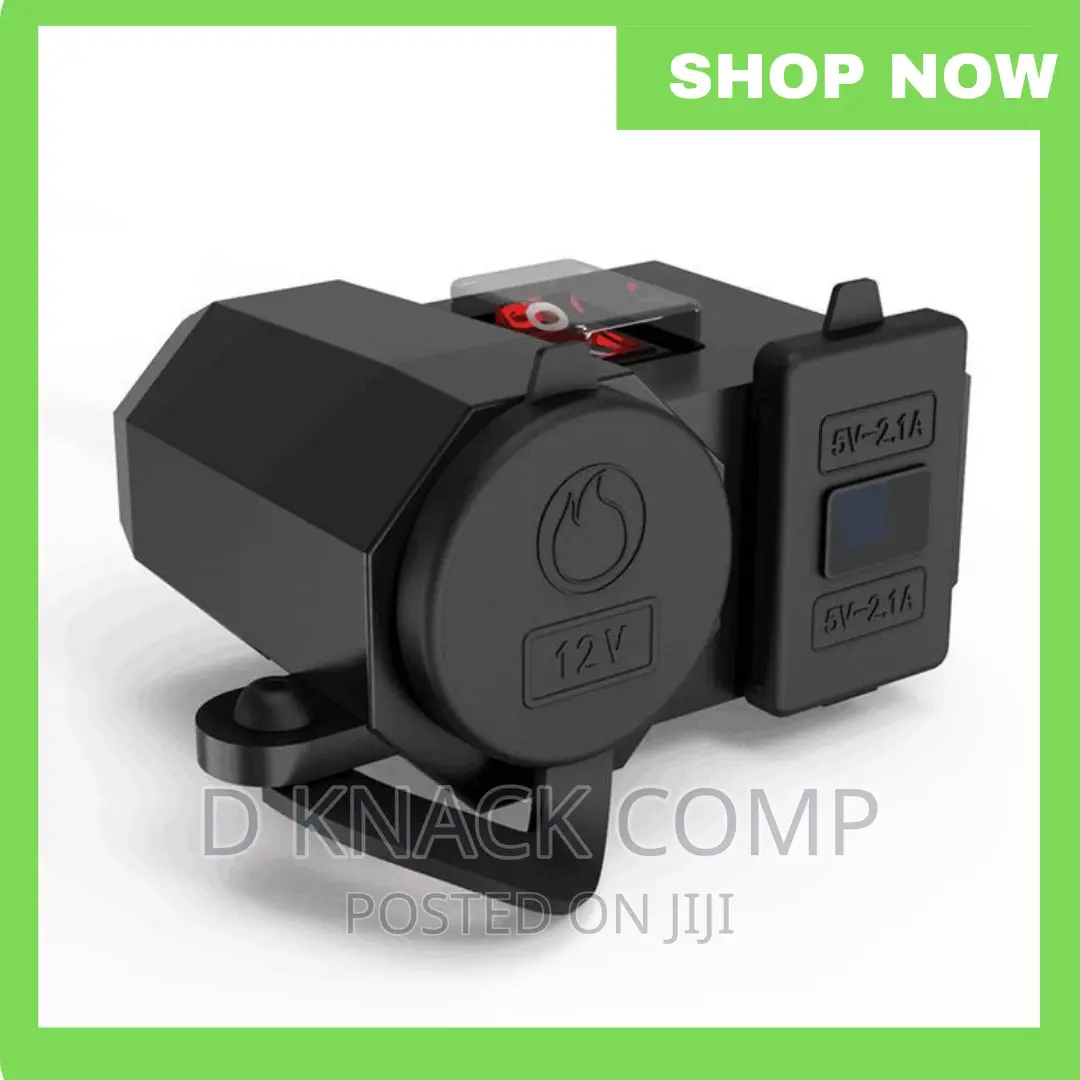 3 In1 USB Charger Socket Waterproof on Motorcycle Handlebar