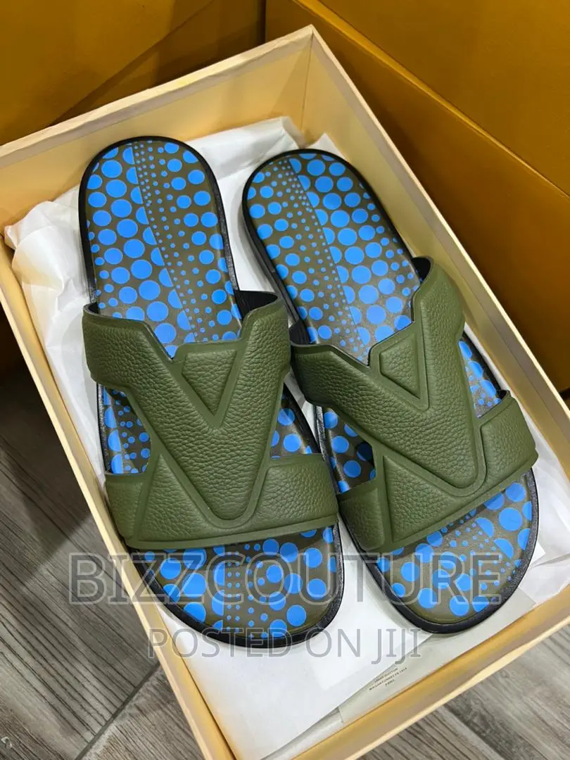 Original Louis Vuitton Leather Slippers Available in Store