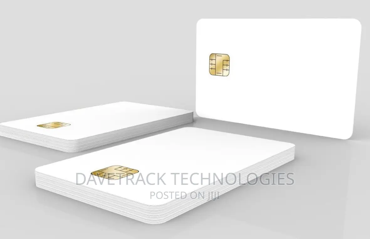 FM4428 Contact Chip PVC Smart Card, ISO7816, Blank White