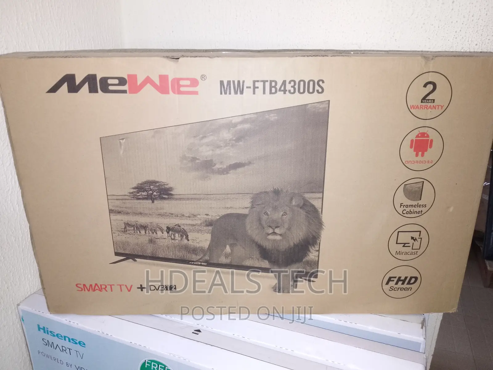 Brand New Mewe Mw-Ftb4300s 43 Inches Smart Tv