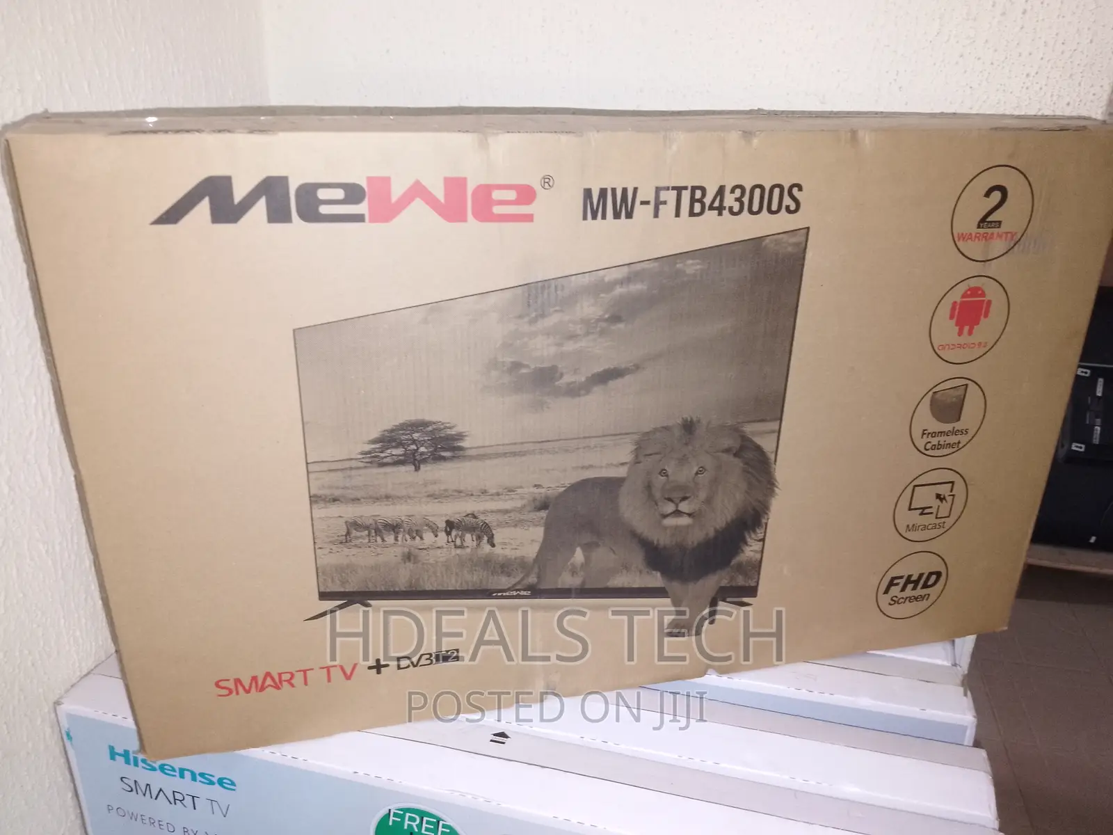 New Mewe Mw-Ftb4300s 43 Inches Smart Tv