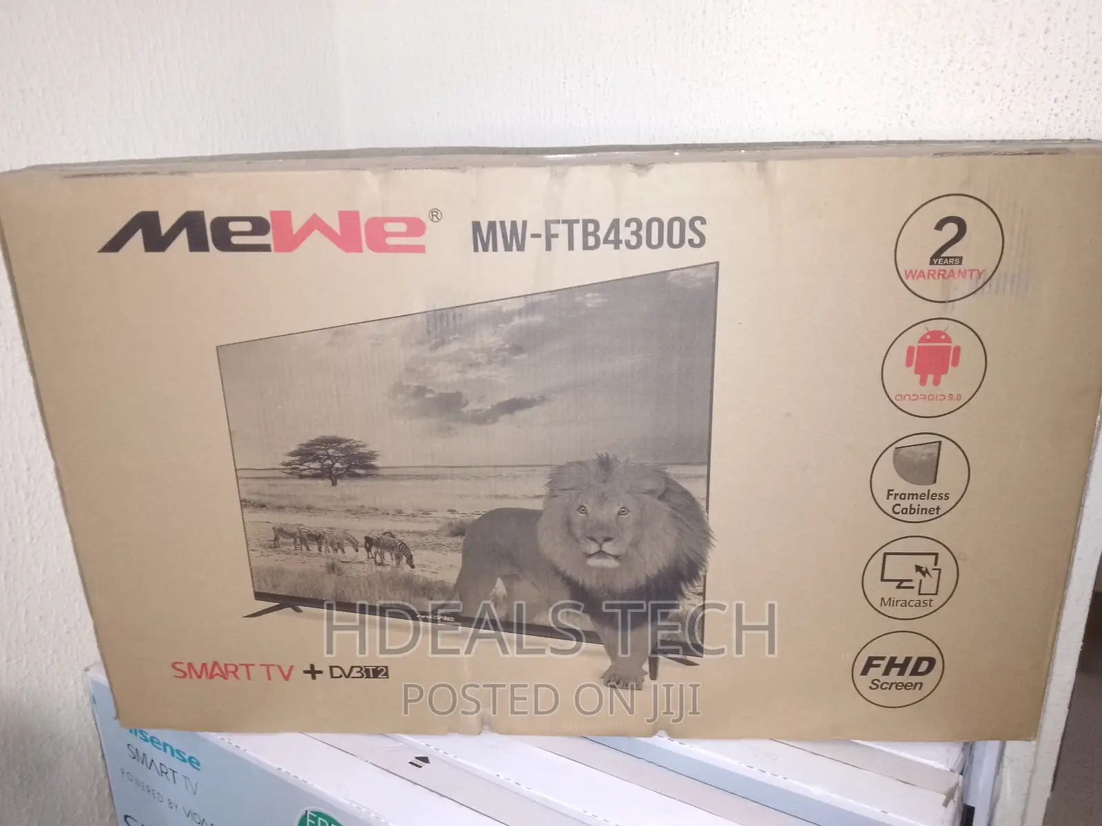 New Mewe Mw-Ftb4300s 43 Inches Smart Tv