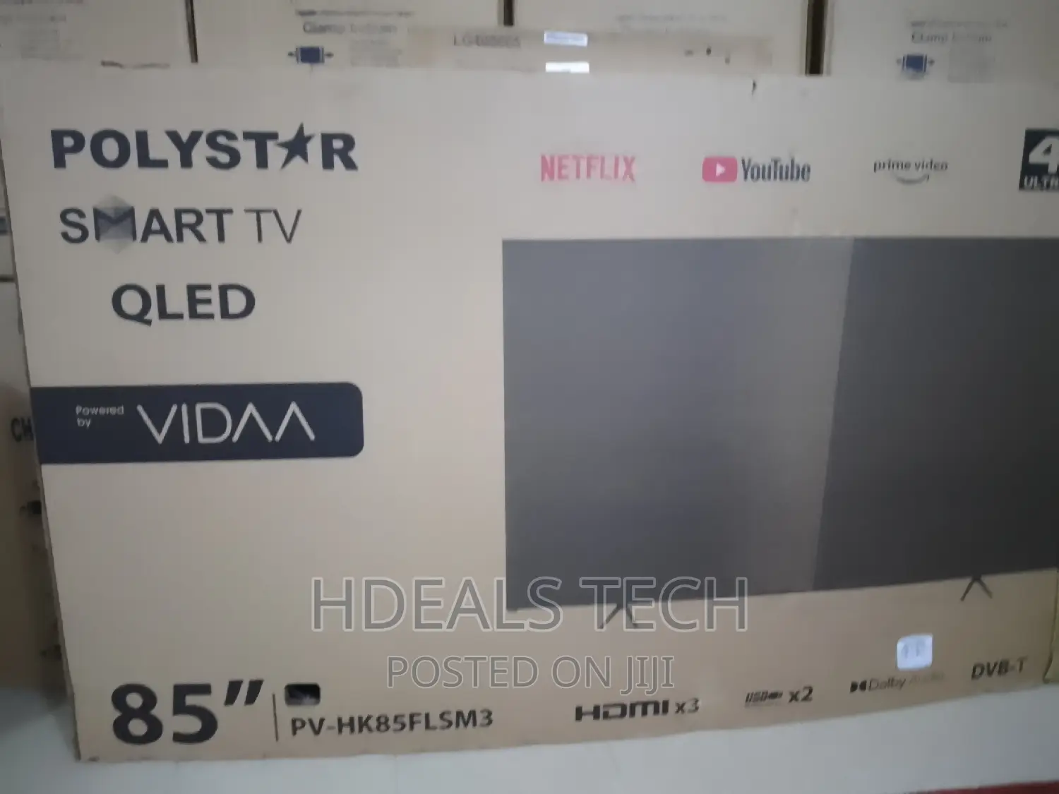 Polystar 85" Smart QLED TV With 3HDMI