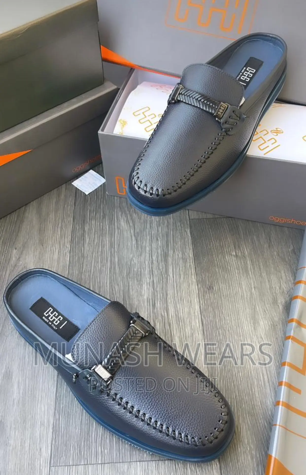 Luxury Original Leather Oggi Half Shoe