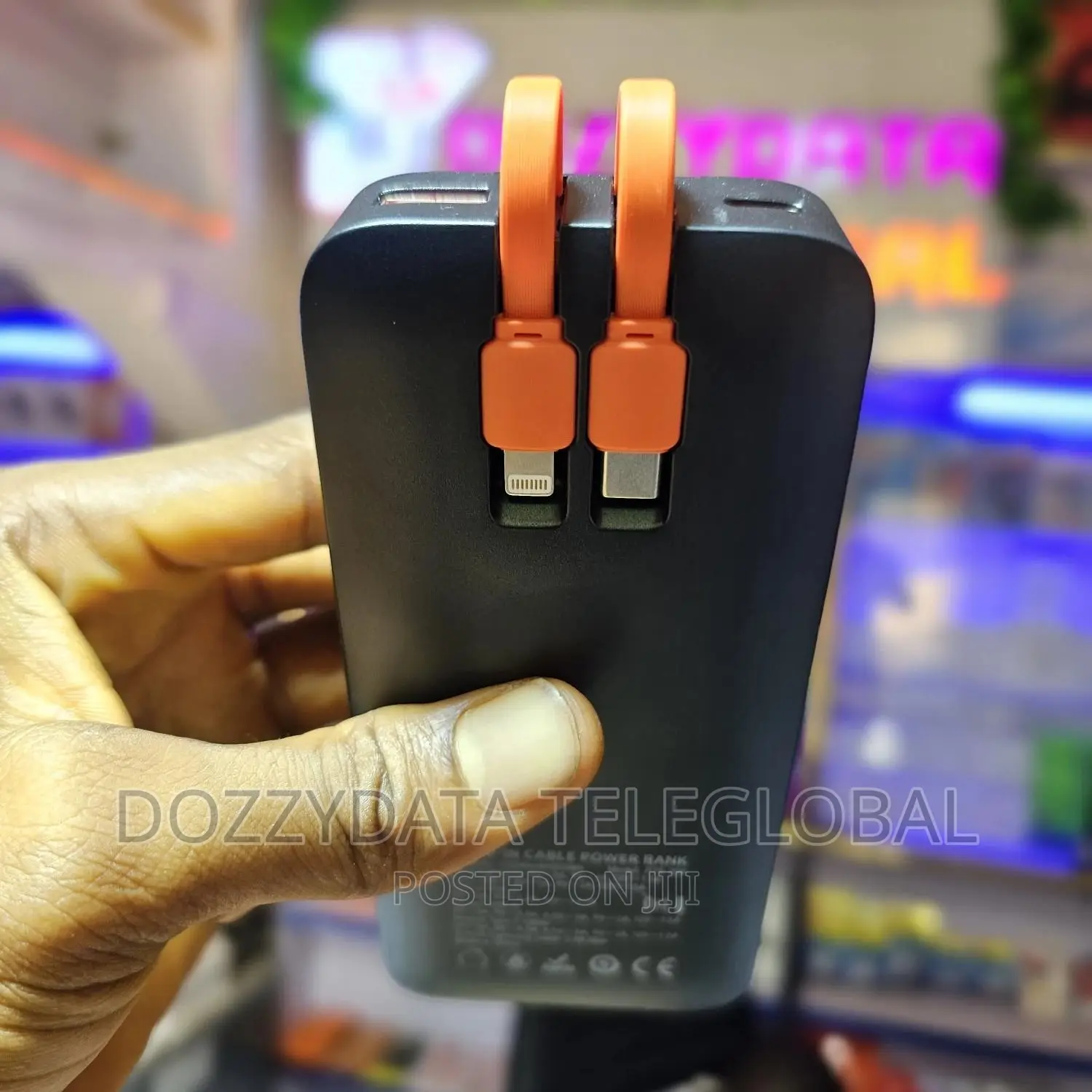 Newage 22500mah Power Bank (With in-Built Cables)