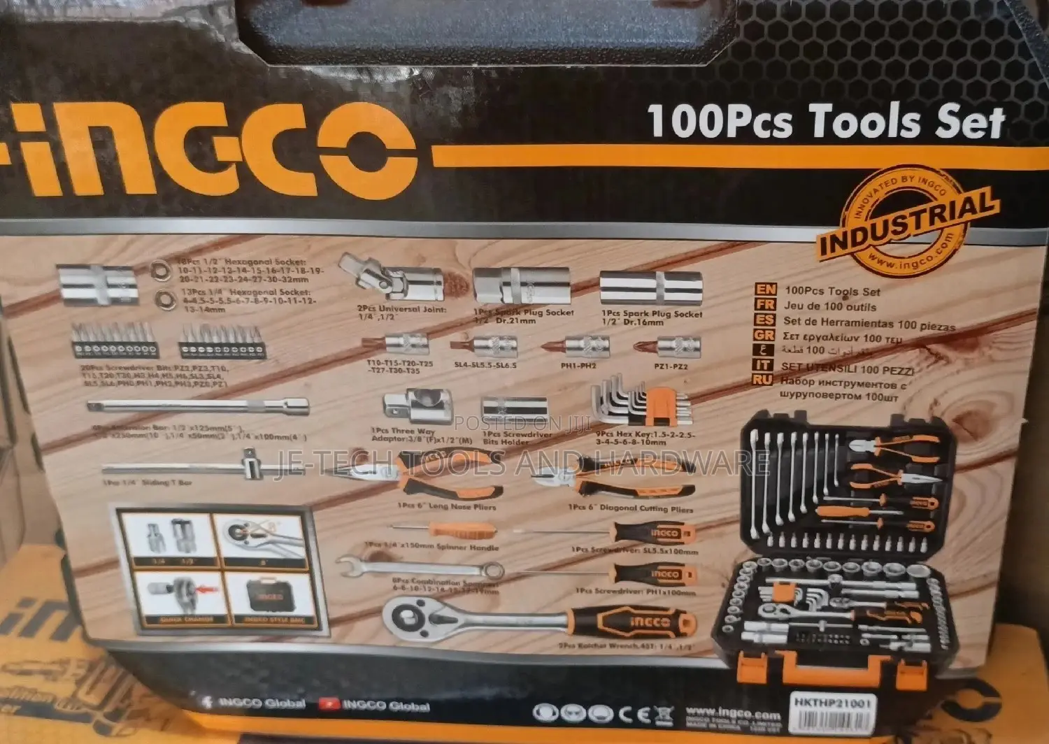 Ingco 100 PCS Tools Set Hkthp21001