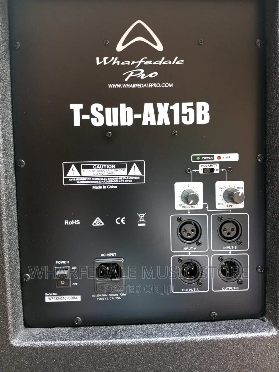 Wharfedale T-sub-ax15b Active Subwoofer