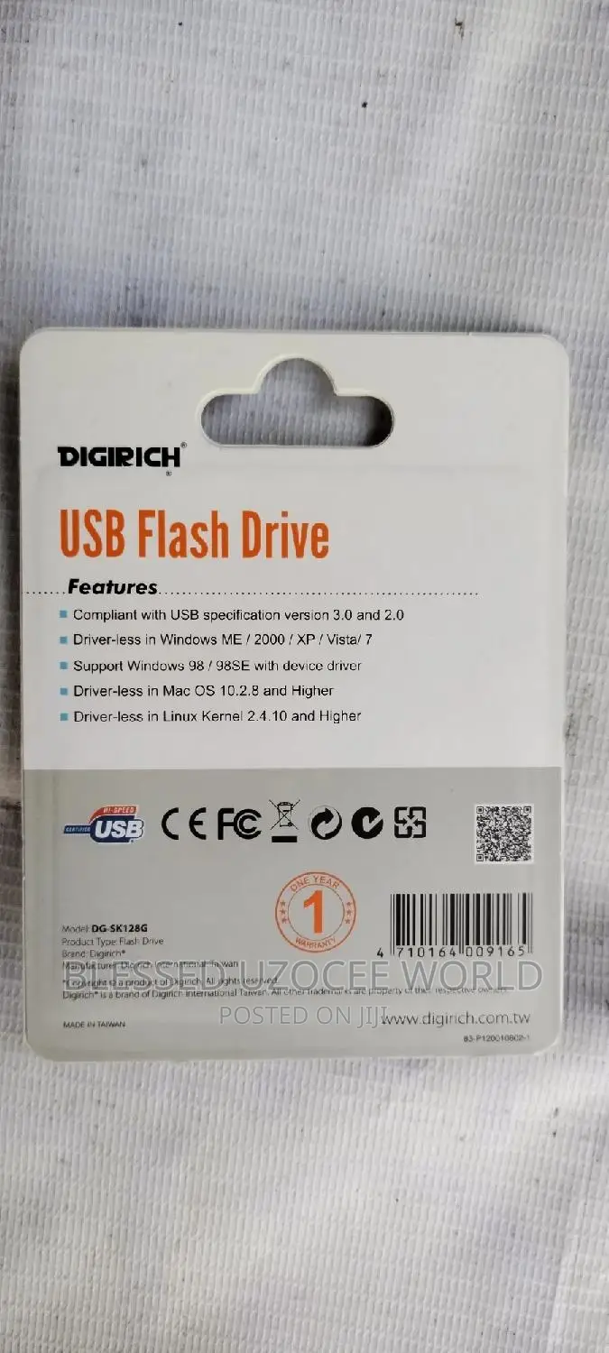 128gb Digirich Sleek USB Flash Drive Works With 3.0 2.0 USB