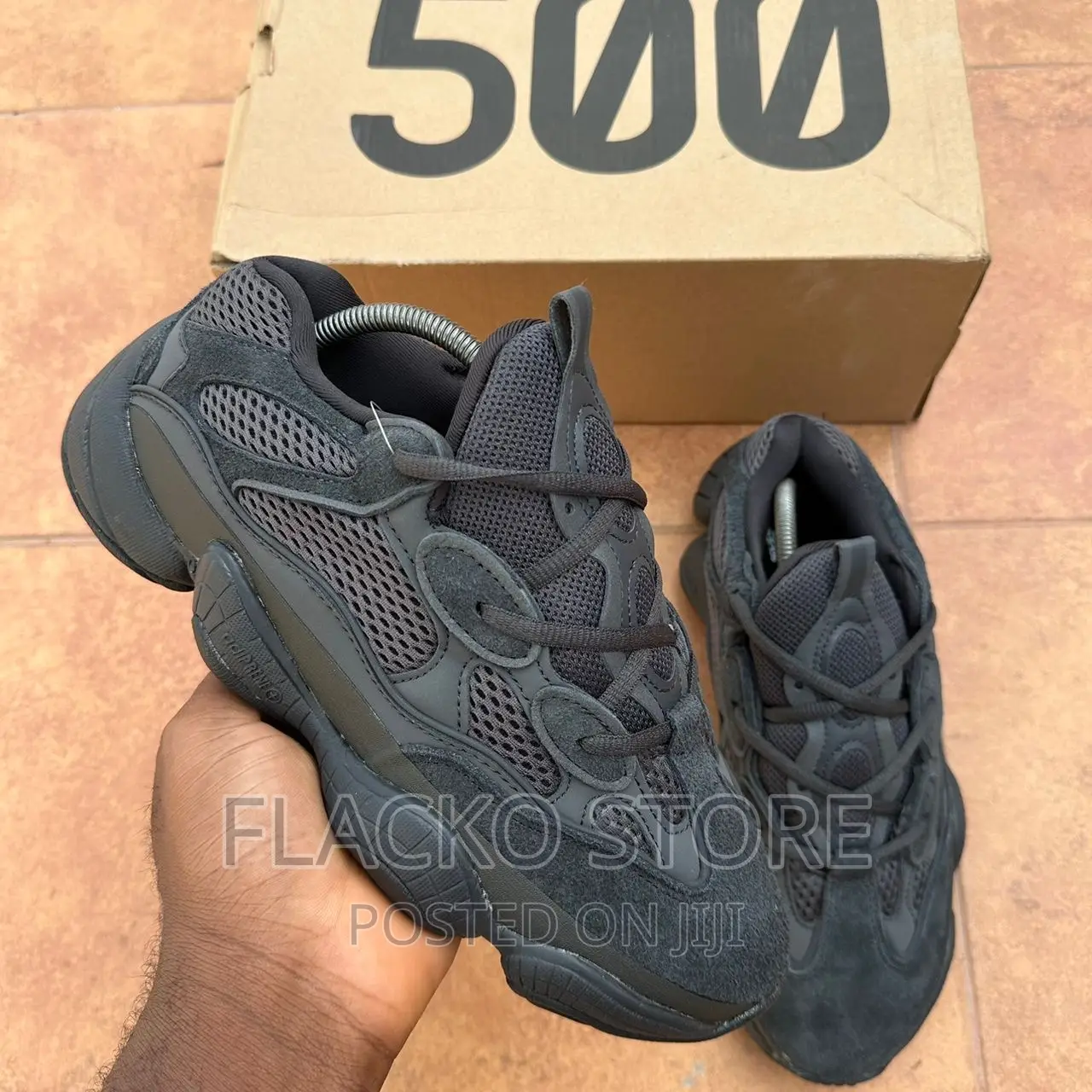Original Yeezy 500 Utility Triple Black Sneakers