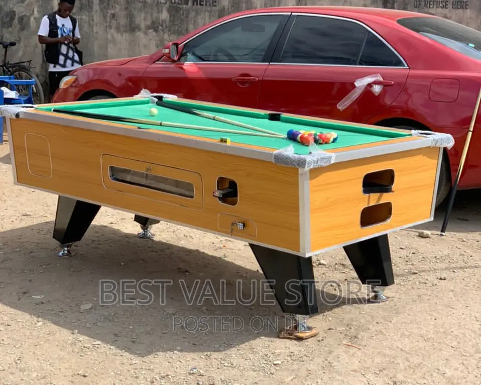Local Coin Snooker Board With HDF Wood and 50 Coin