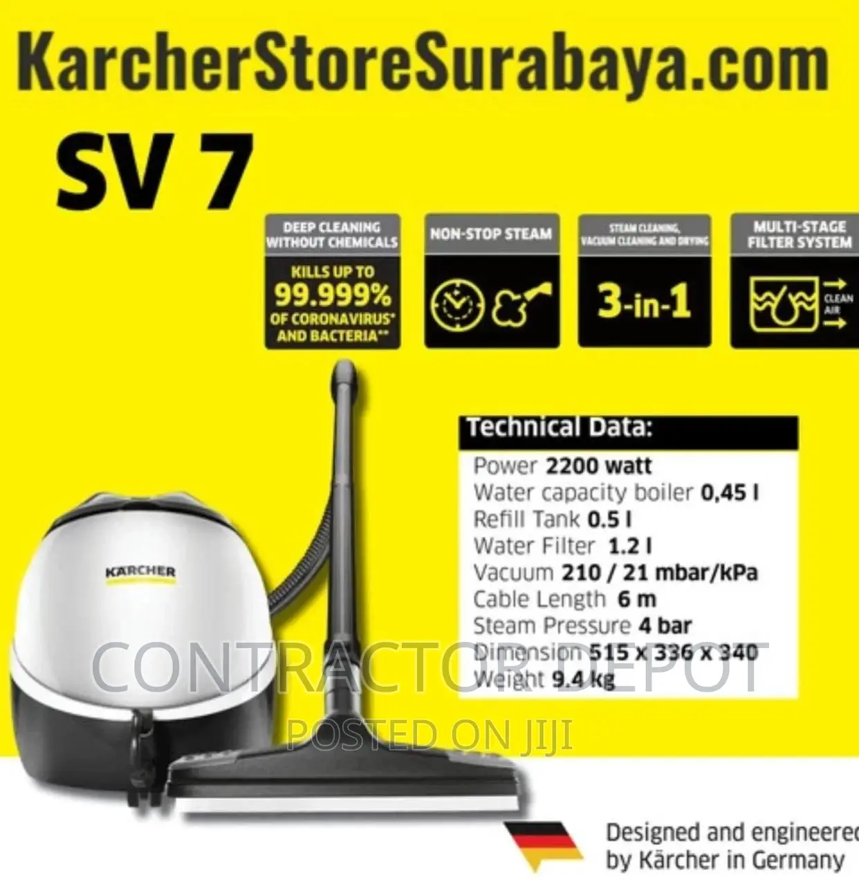 Karcher Steam Vacuum Cleaner Sv 7