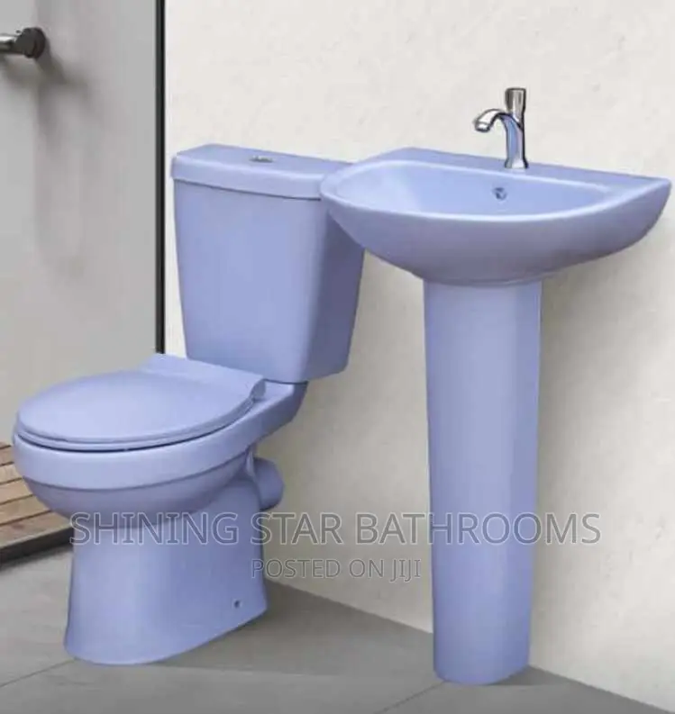 Coloured Toilet Set